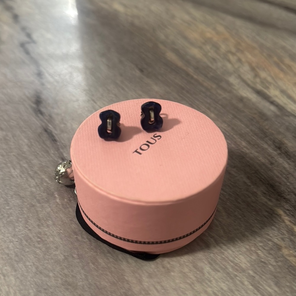 Tous Dark Blue Stud Earrings